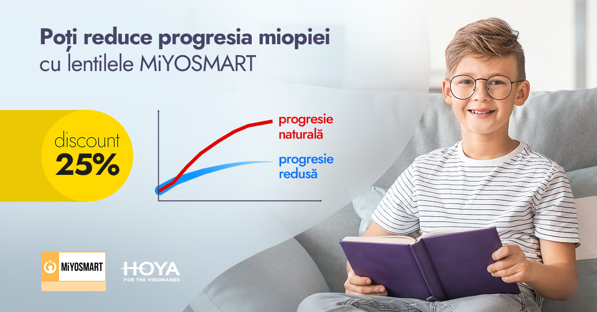 Lentile MiYOSMART cu reducere de 25% de la Iris-optic.ro